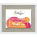 Рамка 75x85 для постера и фотографий, пластиковая, багетная, со стеклом и задником, ВсеПодрамники