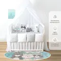 Комплект в кроватку бортики для новорожденных для мальчиков и девочек Золотой Гусь