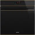 Электрический духовой шкаф Smeg SOP6604S2PNR, черный, пиролиз, пар