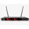 AM-500 двухканальная микрофонная радиосистема с ручными передатчиками, 32 канала UHF, 600 частот, ИК-интерфейс, рэковый корпус, Dreamsound