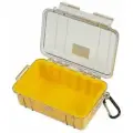 Защитный кейс Peli™ 1050 прозрачный с желтой вставкой