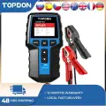 TOPDON BT200 12 В тестер автомобильного аккумулятора цифровой автомобильный диагностический тестер аккумулятора анализатор автомобильный сканер зарядки инструмент, BT200