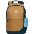 Рюкзак городской молодежный GRIZZLY, RD-345-2 охра-синий, 27х40х15