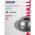 Диск тормозной (левый/правый задний) HYUNDAI хендай Santa Fe KIA КИА Sorento Соренто DF7996 584112P000 584112W010