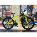 Горный велосипед на дисках GROM, городской, 26 дюймов / взрослый, мужской и женский для прогулки / скоростной, спортивный велик для подростков желтый