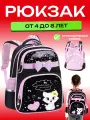 Рюкзак детский 4-8 лет не промокает нарядный, для девочки, дошкольный, легкий, яркий