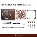 Noctua NF-A14X25 G2 Корпусной вентилятор 140 мм, NF-A14x25 G2 LS-PWM, Нет цветная (RGB), Коричневый