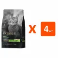 PREMIER LOW GRAIN CAT ADULT LAMB & TURKEY низкозерновой для взрослых кошек с ягненком и индейкой (2 кг х 4 шт)