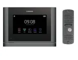 Комплект видеодомофона и вызывной панели COMMAX CDV-70MF (Темное серебро Black smog) / AVC 305 (Серебро)