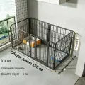 Клетка для собак dog fence, металлическая, черная, 160Х80Х80см