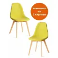 Комплект стульев для кухни TetChair, 2 шт, мягкое сиденье, светло‑зеленые