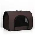 Сумка - переноска для животных, 2 входа, 49 х 30 х 35 см, коричневая