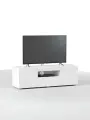 Тумба под телевизор напольная Бруклин, 120 см, Белый глянец, исп. 1