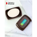 Мыльница - трансформер коричневая с антибактериальным эффектом 12,5*8*4,5 см Tonbo