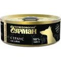Четвероногий гурман Golden line влажный корм для взрослых собак со страусом, в консервах - 100 г х 24 шт