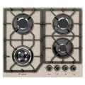 Газовая варочная панель GEFEST ПВГ 2232-01 К48, цвет панели бежевый камень, цвет рамки бежевый