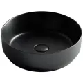 Умывальник чаша Ceramicanova Element накладная, круглая цвет чёрный матовый 390х390х120 мм CN6022MB