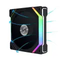 Вентилятор для корпуса Lian Li UNI FAN SL120 V2 Reverse ARGB Black (G99.12RSLV21B. R0)