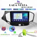 Магнитола на Lada Vesta/Лада Веста (2015-2022), 4/64 GB, Android 13, Bluetooth, WiFi, CarPlay, Android Auto, QLED экран, 8 ядер процессор + переходная рамка