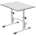 Растущая парта-трансформер Polini kids Simple М1 75 х 55 см, цвет белый/серый 4244686 .