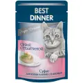 Корм влажный Best Dinner Super Premium Мясные деликатесы суфле телятина для кошек (24шт x 85 г)