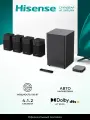 Саундбар для телевизора Hisense HT Saturn, 4.1.2 беспроводная Аудио Система, 720 Вт, Dolby Atmos, объемное звучание на 360 градусов