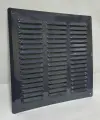 Решетка вентиляционная МВМ 300х300 металлическая оцинкованная, темно-серая RAL 7024