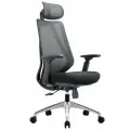 Компьютерное кресло руководителя CHAIRMAN CH 580, ткань/сетка, черный, с подголовником