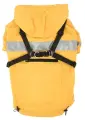 Дождевик для собак Puppia Wilderness с капюшоном и шлейкой, желтый, XXL (Южная Корея)