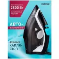 Утюг CENTEK CT-2317: черный, 2800Вт, керамическая подошва, паровой удар, защита от накипи, автовыключение