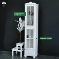 Шкаф витрина Бритта однодверный белый