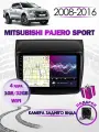 Магнитола для Mitsubishi Pajero 2008-2016 Bluetooth, FM/AM, GPS