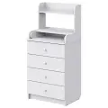 Комод Сириус 604 полка с шариковыми направляющими 4 ящика белый