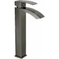Смеситель для раковины высокий в ванную Grocenberg GB3007, латунь, графит