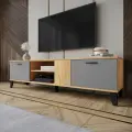 Тумба ТВМ-5 дуб крафт золотой/серый графит (Микон)