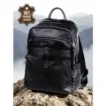 Рюкзак мужской городской CAPRI CAP-9197-Black натуральная кожа