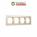 Рамка из металла на 4 поста Werkel Platinum W0042611 шампань