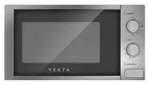 Микроволновая печь VEKTA MS720AHS, объем 20 л, мощность 700 Вт, механическое управление, таймер, серебро, MCO00053722