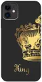 Силиконовый чехол на Apple iPhone 11 / Эпл Айфон 11 с рисунком True King Soft Touch черный
