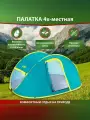 Палатка автомат Coolmount 4, 4-местная, polyester PU, 2000мм, 120гр/м2 PE Bestway