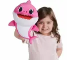 Мягкая игрушка Акуленок Baby Shark Мама акула интерактивный розовый