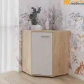 FUN (ФАН) комод угловой КД-5, 580 х 740 х 580 мм, ЛДСП, Белый/Дуб Сонома
