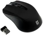 Мышь компьютерная Defender Accura MM-935, беспроводная, оптическая, 1600 dpi, USB, черная