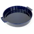 Форма для пирога Peugeot Ceramic, круглая, жаропрочная, 33x5 см, синяя