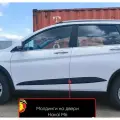 Молдинги Русская Артель, для Haval M6 2021-, на дверь, самоклеящиеся, черные, 4 шт
