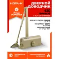 Доводчик дверной морозостойкий Нора-М Isparus 420, от 40 до 90 кг, золото