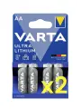Батарейка литиевая VARTA ULTRA LITHIUM FR6 / AA BL4x2, (8) шт. 2 блистера по 4 шт, 6106301404, (пальчиковая)