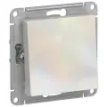 Переключатель одноклавишный жемчуг, сх.6, 10АХ, механизм Schneider Electric AtlasDesign