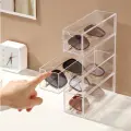 Органайзер для хранения очков на 4 отделения MyPads, выдвижные секции, для солнцезащитных и обычных очков, защищает от пыли, загрязнений и царапин.