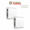 Выключатель одноклавишный Werkel W1110061 белый матовый, IP20 - комплект 2 шт.